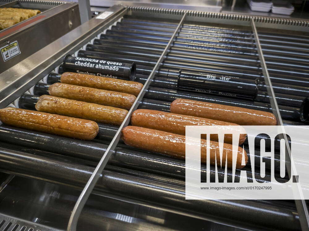 Weiners at 7Eleven in New York 7Eleven hot dogs endlessly spin on the