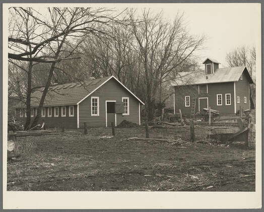 Building on Theodore F. Frank farm near Anthon, Iowa. He was owner ...