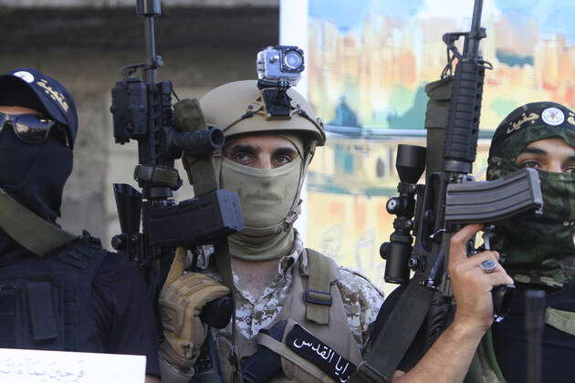 October 6, 2022, Jenin, West Bank, Palestine: Palestinian gunmen from ...