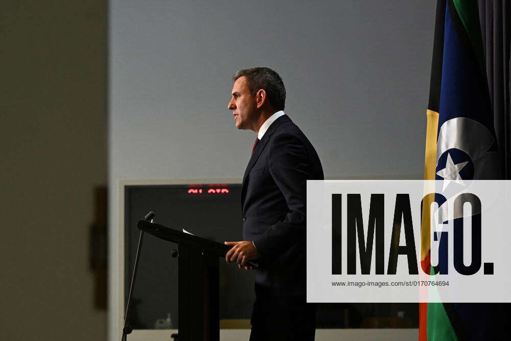 JIM CHALMERS PRESSER, Treasurer Jim Chalmers at a press conference at ...