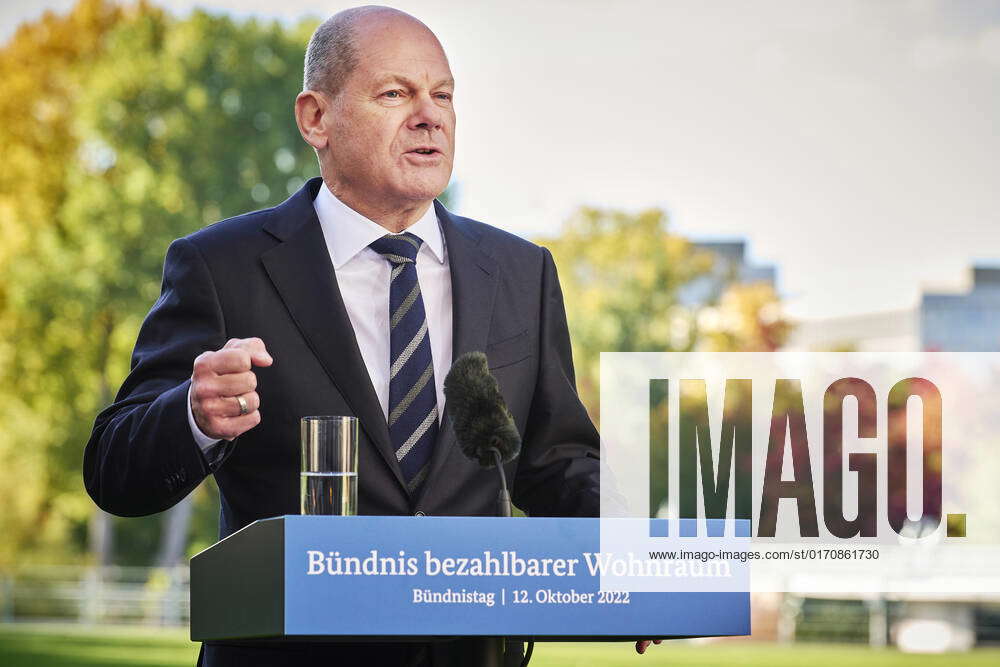 PK Alliance Day on Affordable Housing Germany, Berlin Press conference by Chancellor Olaf Scholz