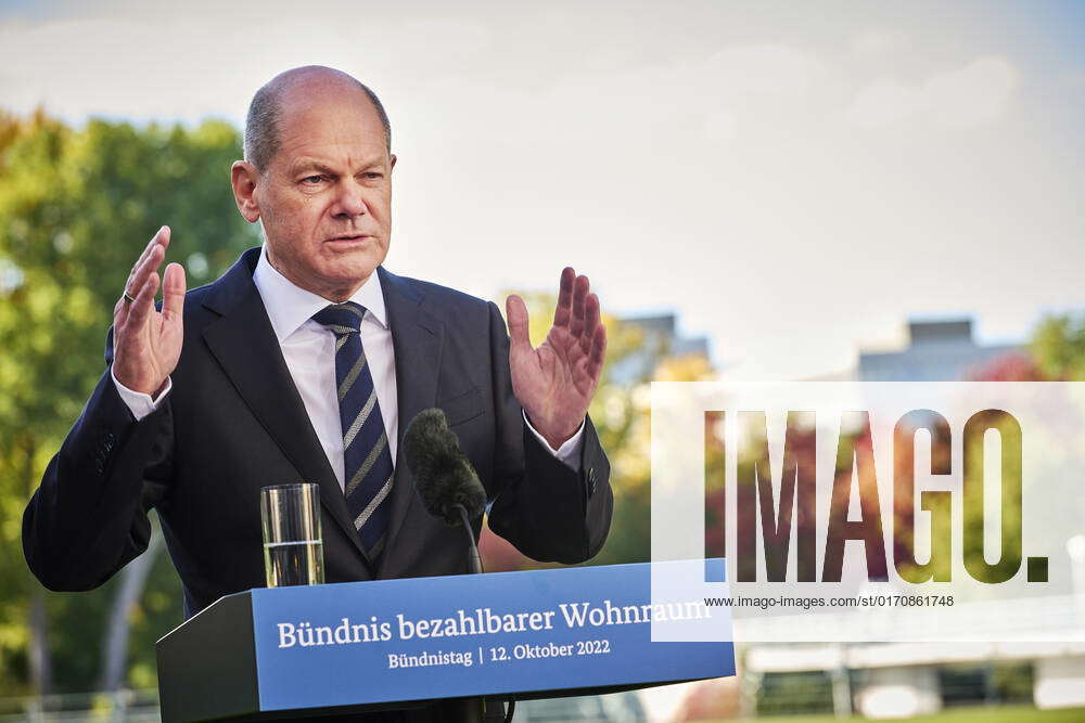 PK Alliance Day on Affordable Housing Germany, Berlin Press conference by Chancellor Olaf Scholz