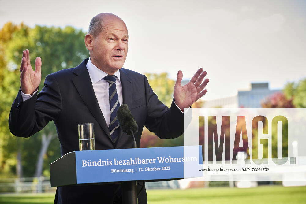 PK Alliance Day on Affordable Housing Germany, Berlin Press conference by Chancellor Olaf Scholz
