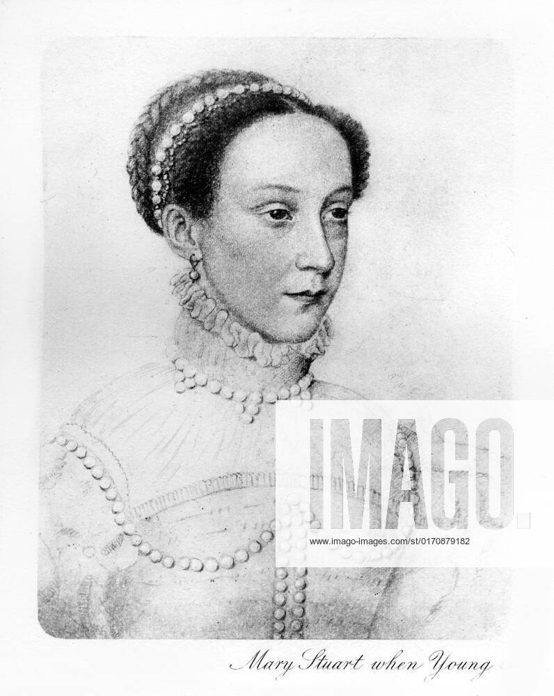 Mary Stuart when young, (1907). Mary, Queen of Scots (15421587) as a