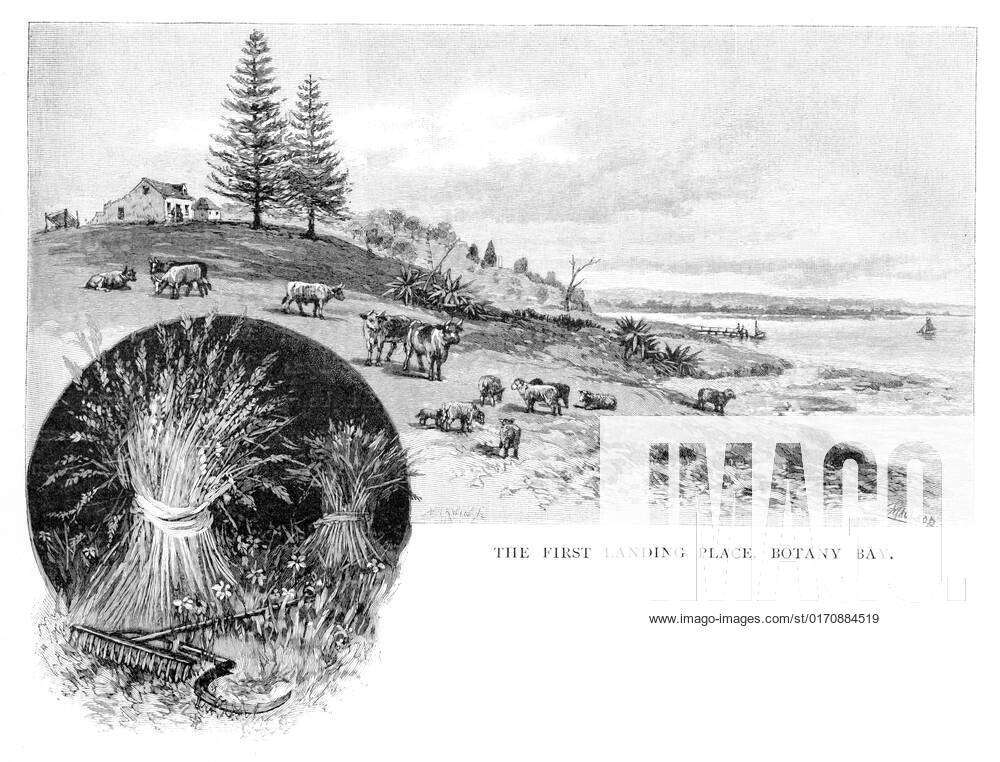 The first landing place, Botany Bay, New South Wales, Australia, 1886