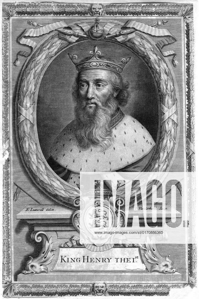 Henry I, King of England. The youngest son of William I, the Conqueror ...