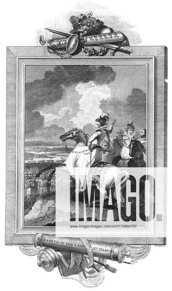 Elizabeth In The Camp At Tilbury 1811 Elizabeth In The Camp At Tilbury 1811 Artist J Rogers 2028
