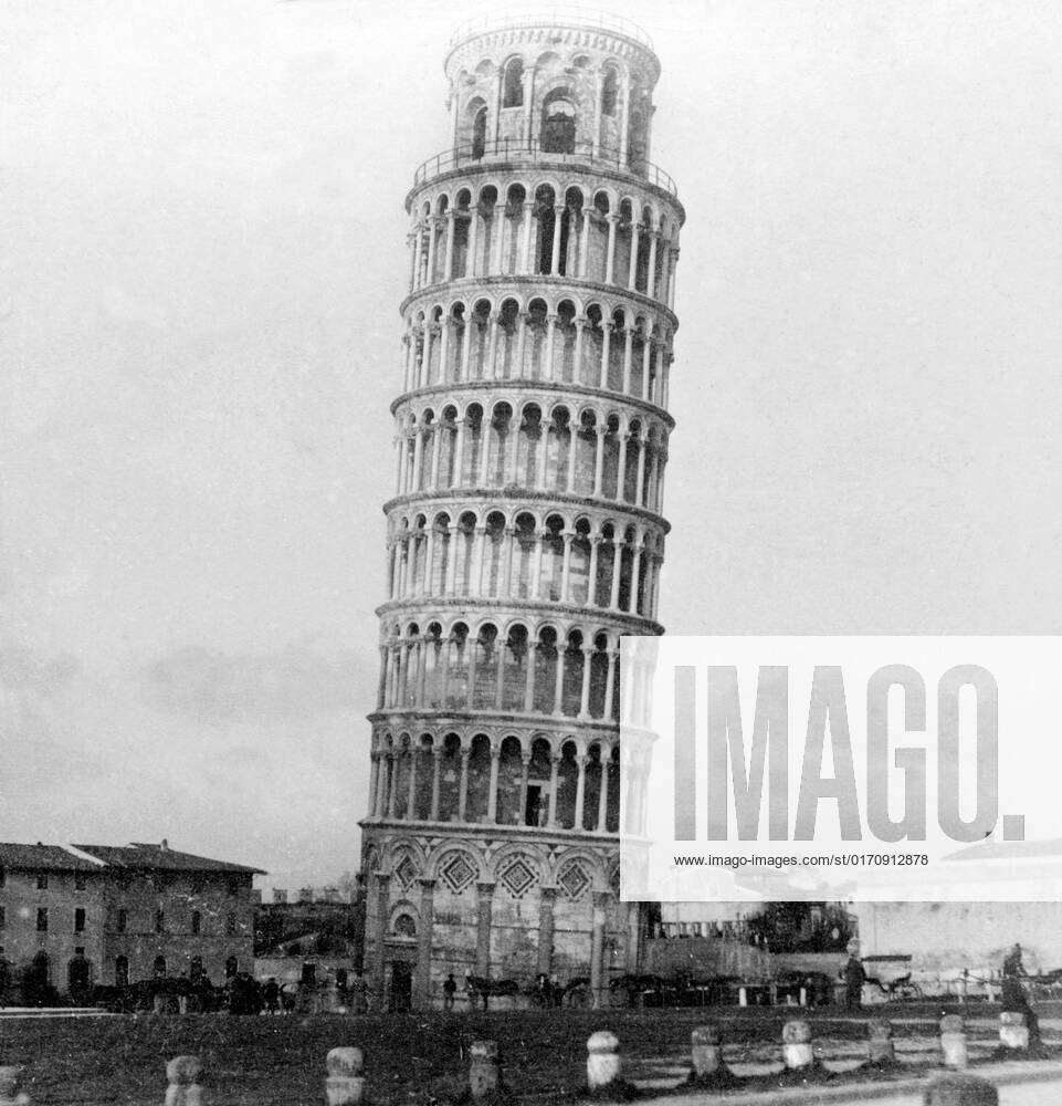 The Leaning Tower Of Pisa Italy 1892 Stereoscopin Image Detail The Leaning Tower Of Pisa 