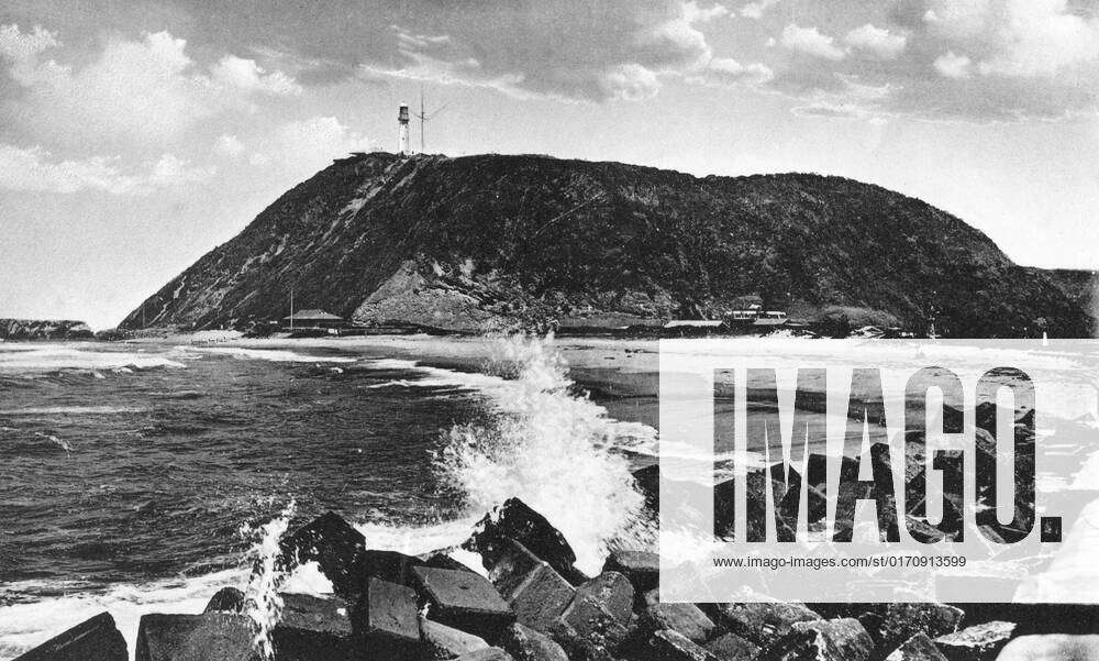 Bluff and lighthouse, Durban, South Africa. A print from View Album of