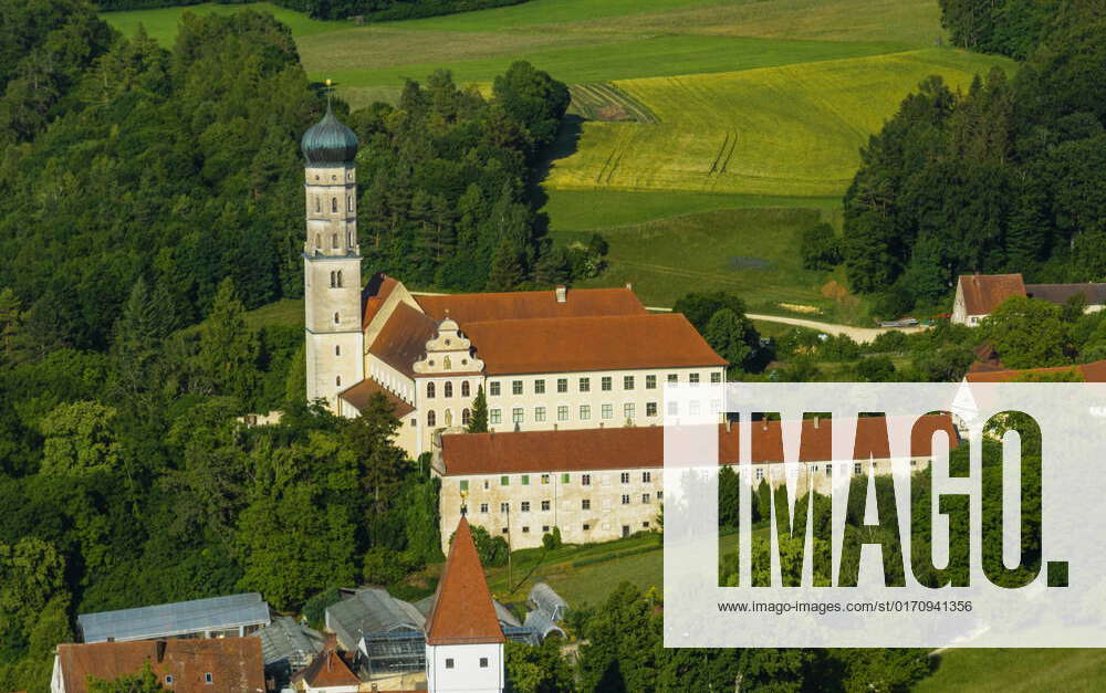 Monastery Mönchsdeggingen View of the monastery of Mönchsdeggingen in