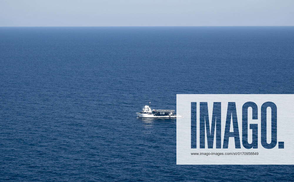 The SpaceX recovery ship Megan is seen in the Atlantic Ocean as NASA ...