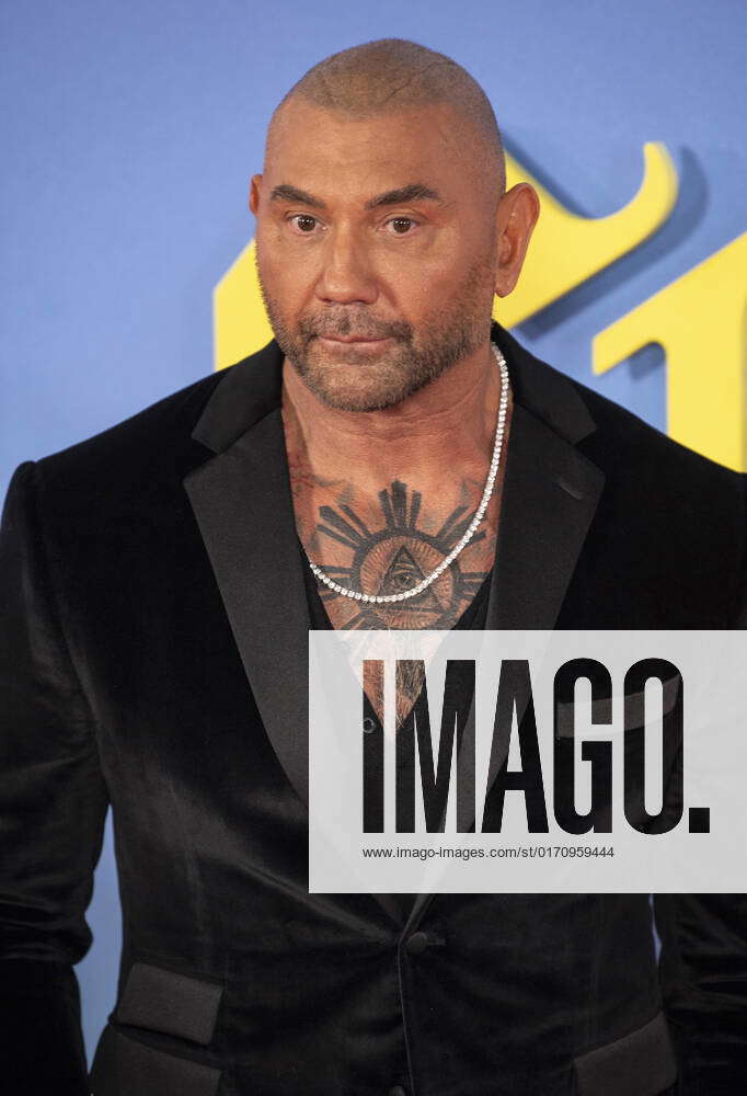 Glass Onion A Knives Out Mystery premiere London, UK. Dave Bautista at