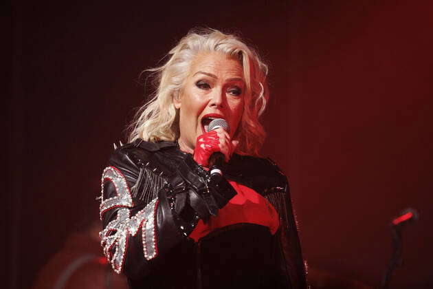 Singer Kim Wilde performing as part of The Greatest Hits Tour 2022 at ...