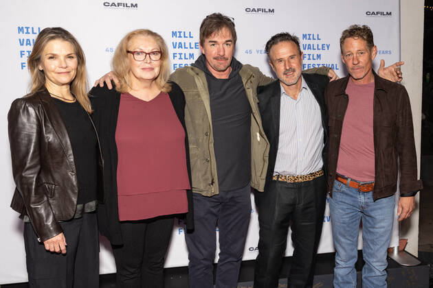 San Rafael, CA, USA: Kathryn Erbe, Cathy Moriarty, Mitch Stein, Finn ...