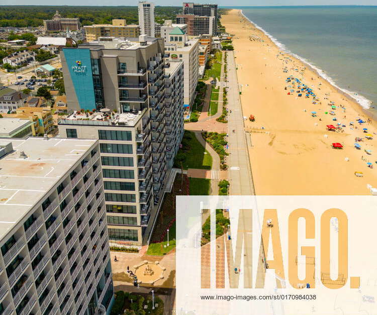 Aerial Drone Photography Virginia Beach Boardwalk Highrise Condo Aerial