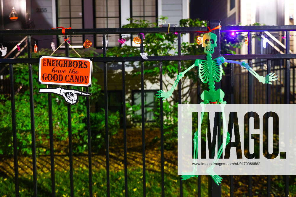 Halloween Decorations In Chicago Halloween decorations outside a house