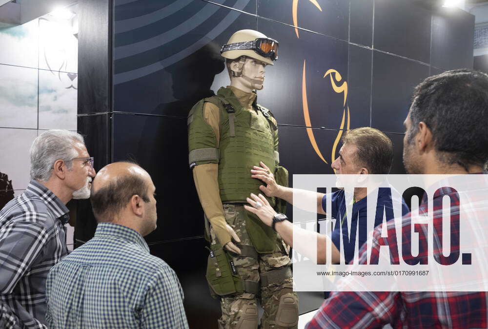 IPAS 2022 In Tehran, Iran A staff member of the Iranian safety