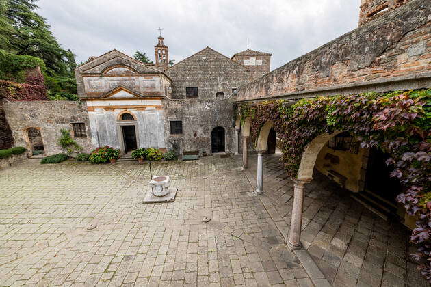 People Visits The Castle of Monselice Amid The COVID-19 A general view ...