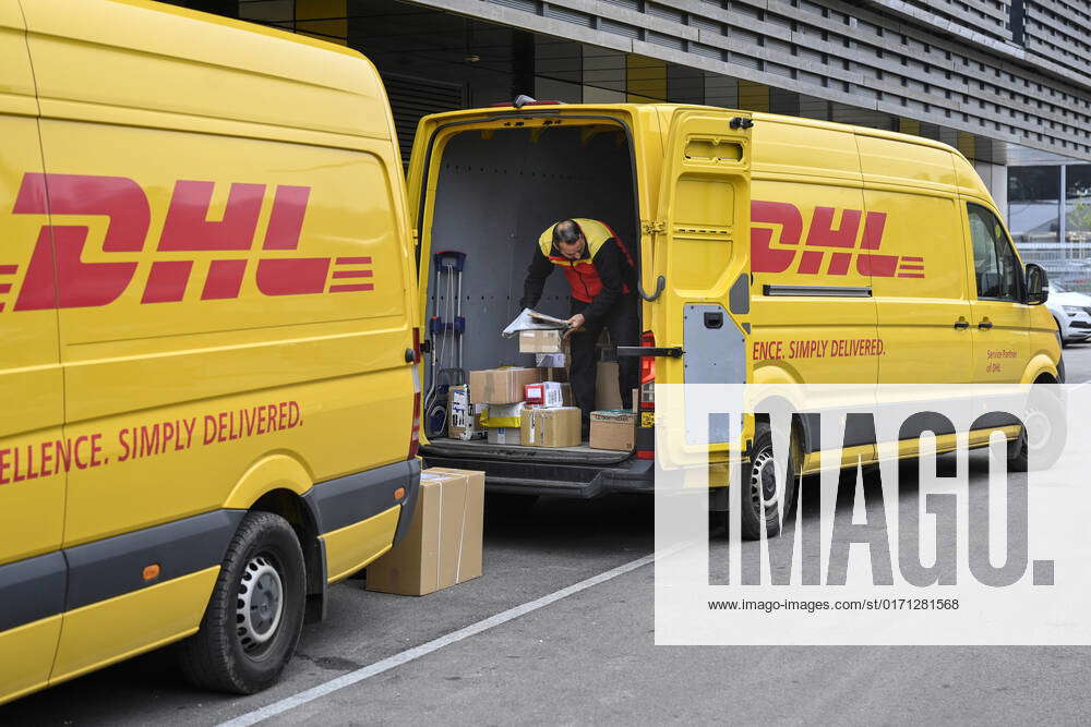 DHL delivery truck, Switzerland