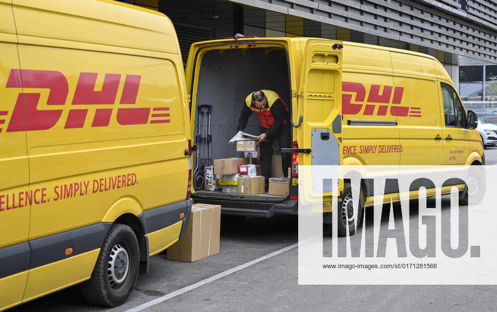 DHL delivery truck, Switzerland