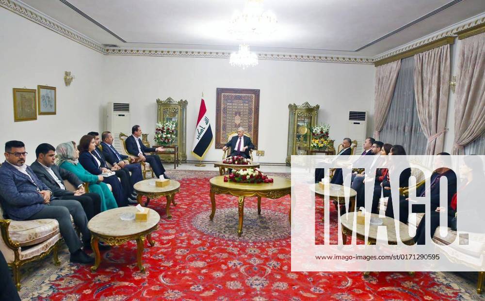 Jamal Rashid Iraqi President Abdul Latif Jamal Rashid meets with a delegation of ...