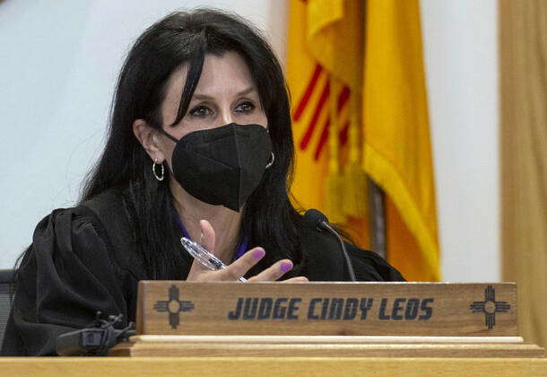 October 27, 2022, Albuquerque, New Mexico, USA: Journal .2022.Judge Cindy Leos sentences Fabian