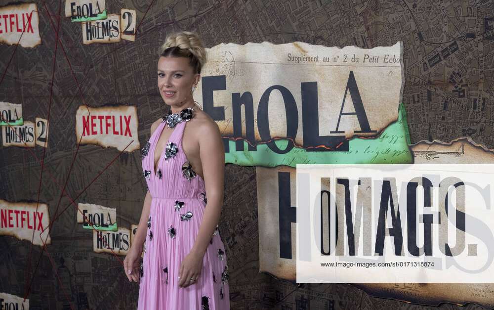 Millie Bobby Brown attends the World Premiere of 'Enola Holmes 2' at The  Paris Theatre in