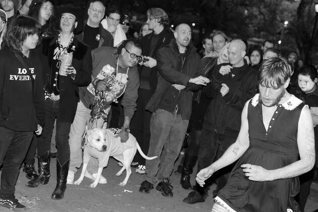 Punk Rocker At Congress New York, NY, USA: Political punk band that opposes Republicans, the ...