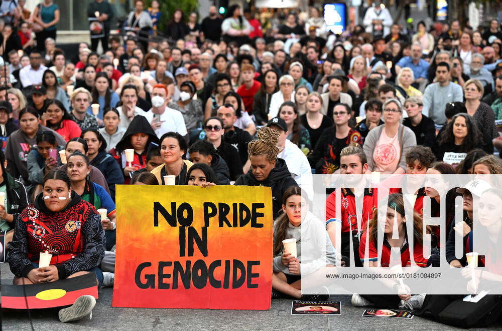 CASSIUS TURVEY VIGIL BRISBANE, People are seen during a candlelight