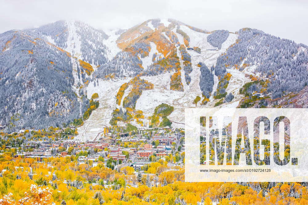 Aspen Colorado Fall and First Snow Aspen, Colorado, United States