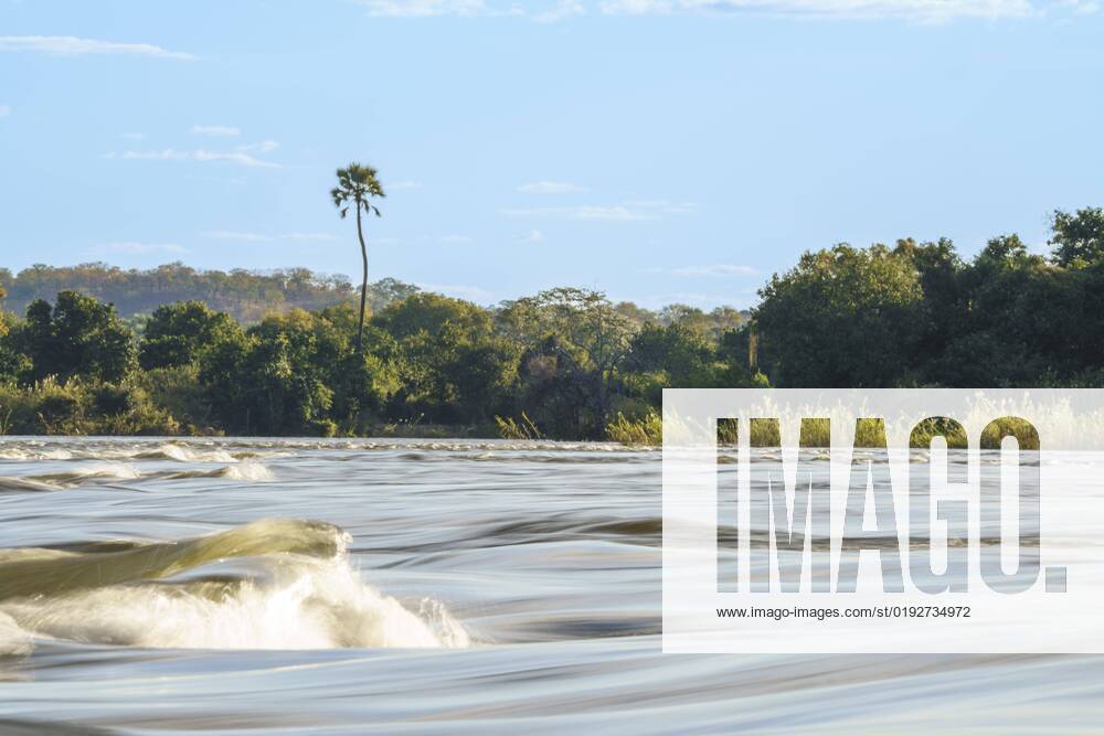 Landscape the Rapids of Zambezi, Long time exposure livingston, Zambia ...