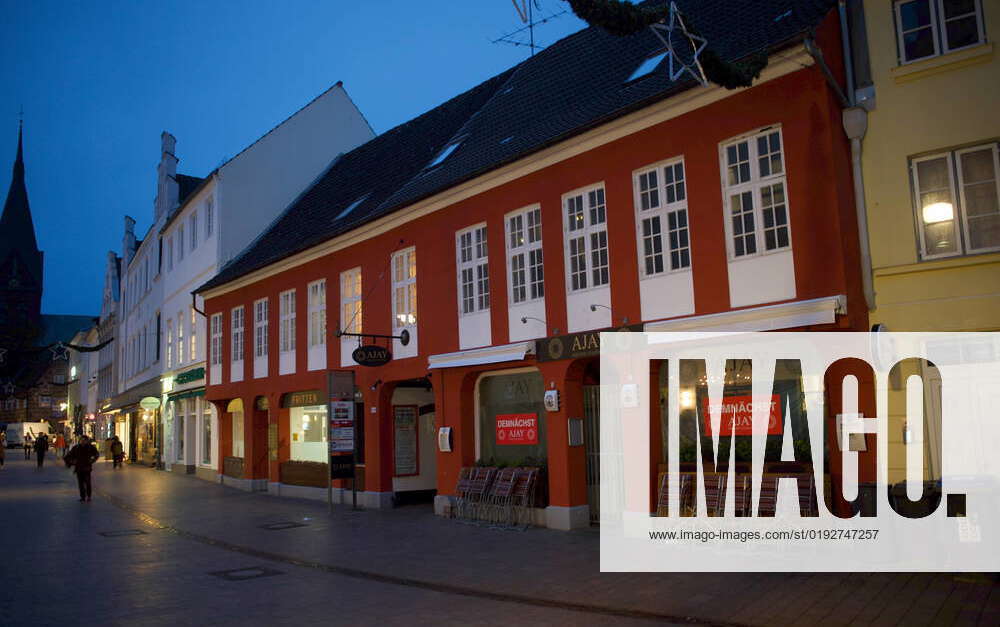 Flensburg, Schleswig Holstein, front house with access to the