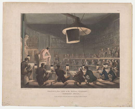 Drawing from Life at the Royal Academy, Somerset House January 1, 1808 ...