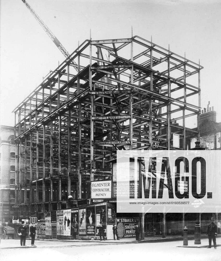 Blackfriars House in an early stage of construction, 19 New Bridge ...