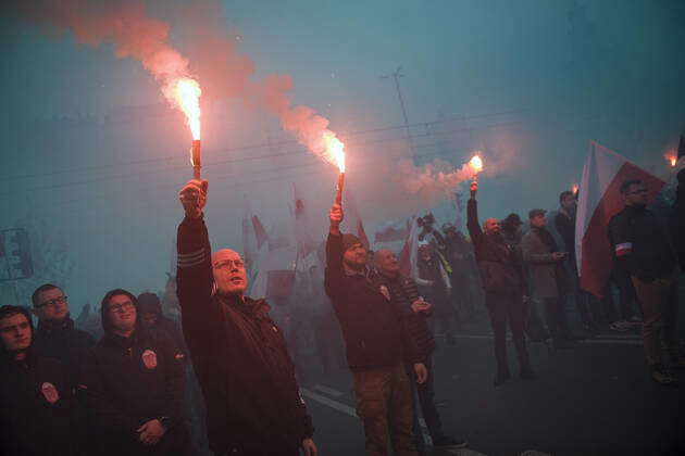 November 11, 2022, Warsaw, Mazowieckie, Poland: Polish nationalists ...