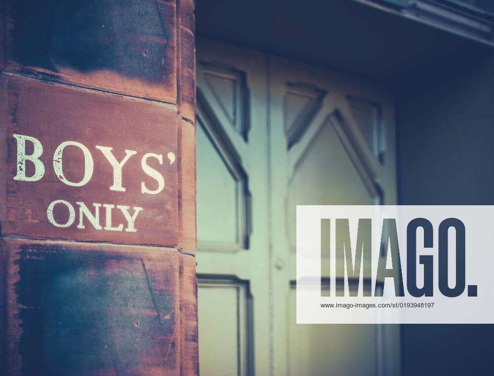 Vintage Boys Only Sign Retro Vintage Boys Only Sign On An Old Victorian ...