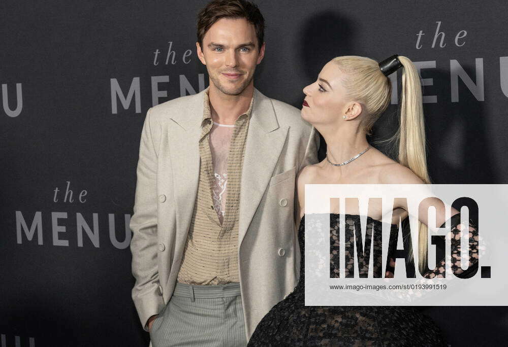 Anya Taylor-Joy and Nicholas Hoult Serve At 'The Menu' Premiere