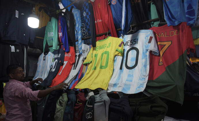 Calcutta, India - November 15, 2022. Soccer jersey of Cristiano