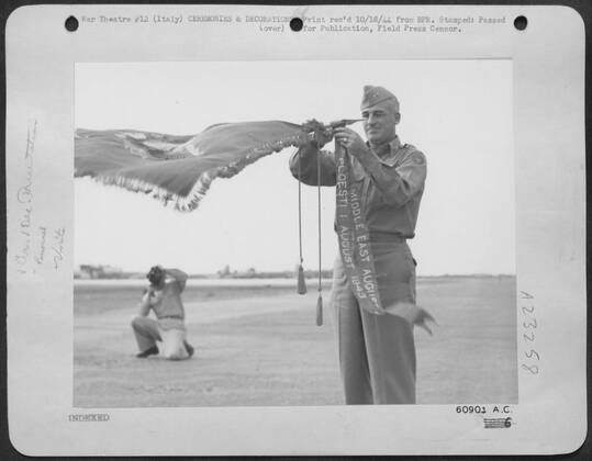 Major General Nathan F. Twining, Commanding General of the 15th AAF in ...