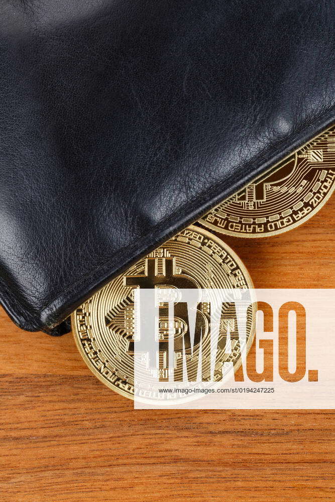 Bitcoin Krypto Währung online bezahlen in einem Geldbeutel Geldbörse ...