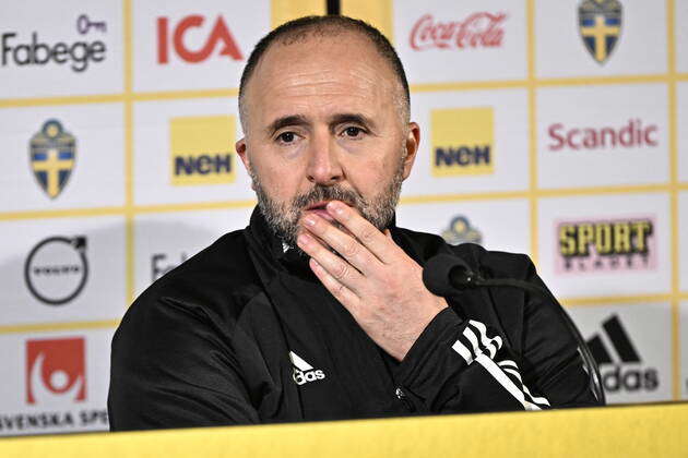 MALMÖ 20221119 Algerias coach, national team captain Djamel Belmadi ...