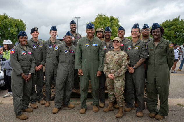 Air Force Chief of Staff Gen. CQ Brown, Jr., meets with Air Force ...