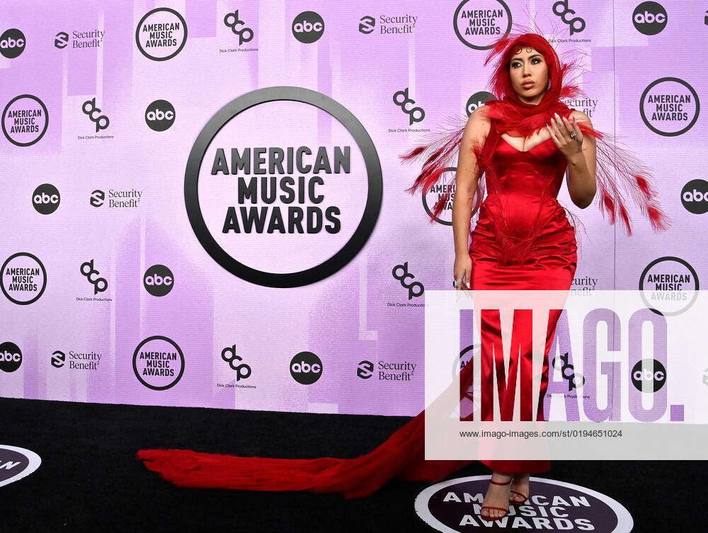 Kali Uchis arrives for the 50th annual American Music Awards at the ...