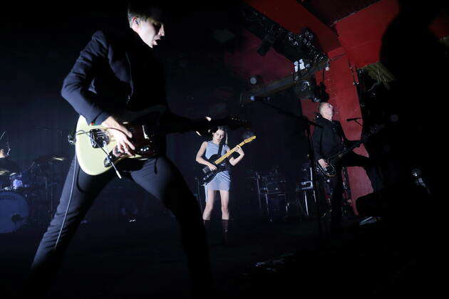 Joel Amey, Joff Oddie, Ellie Rowsell and Theo Ellis, f l , of the band ...