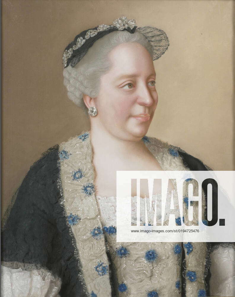 Portrait Of Empress Maria Theresia Of Austria Artist Liotard Jean Tienne