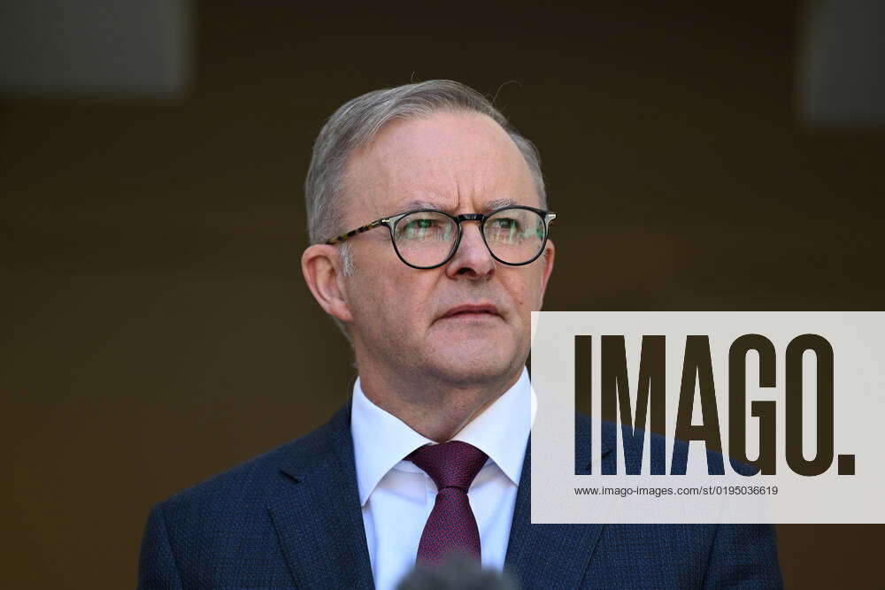 ANTHONY ALBANESE PRESSER, Prime Minister Anthony Albanese at a press ...