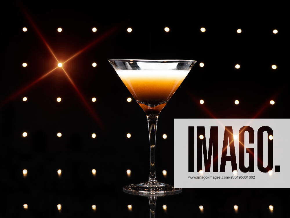 Coffee Martini cocktail in front of disco lights , 8248488, fun, bar