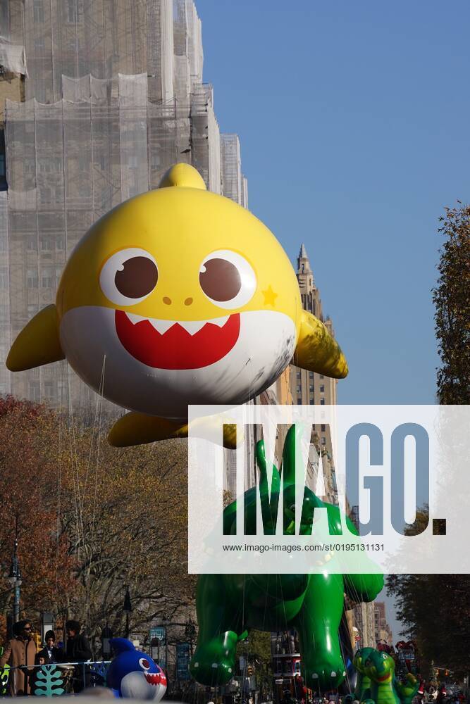 Pinkfong Baby Shark, dino, balloon in attendance for Macy s