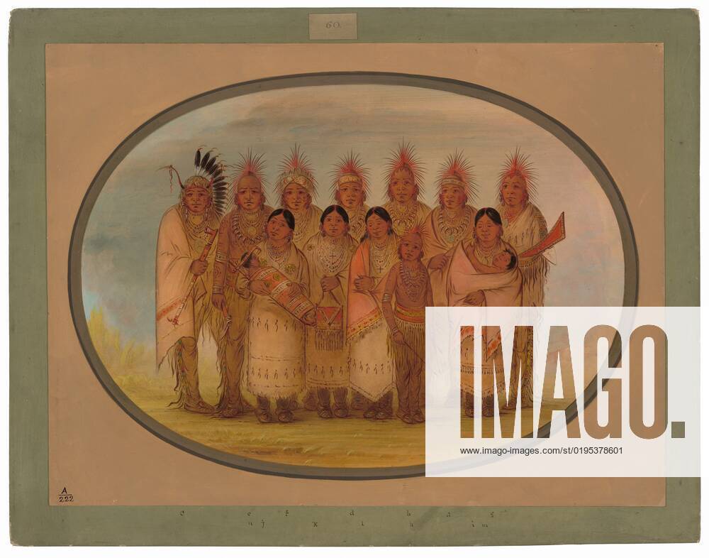 Iowa Indians Who Visited London and Paris, 1861 1869. Creator: George ...