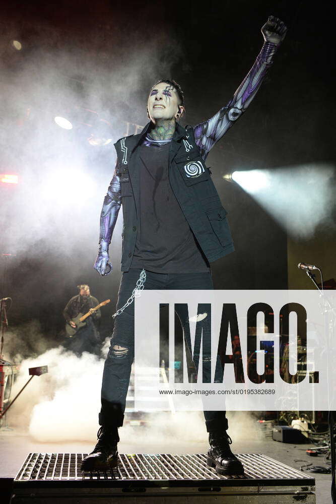 Motionless In White Performs During The Trinity Of Terror Tour At The Sunset Cove Ampitheatre